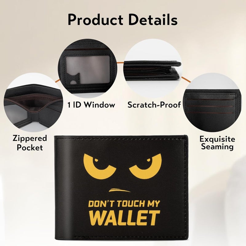 Fonwill Teen Boys Wallet, Birthday Gift for 5 6 7 8 9 10 11 12 Year Old Boys, Cool Bifold Rfid Blocking Leather Wallet With Coin Pocket ID Window, Christmas Birthday Gift for Boy Girls Teen 3-14 Ages - Image 4